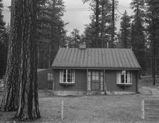 Type of housing built for lumber millworkers in new model company town, Gilchrist, Oregon, 1939. Creator: Dorothea Lange