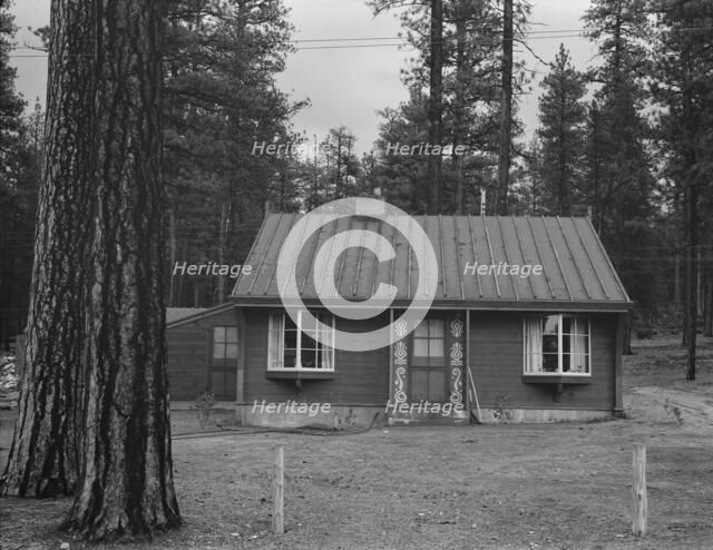 Type of housing built for lumber millworkers in new model company town, Gilchrist, Oregon, 1939. Creator: Dorothea Lange.
