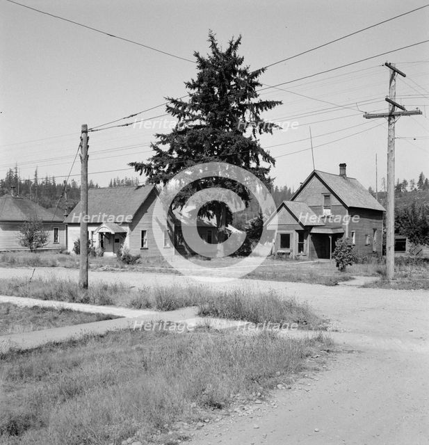 Type of residence, one block off main street,  Tenino, Thurston County, Western Washington, 1939. Creator: Dorothea Lange.