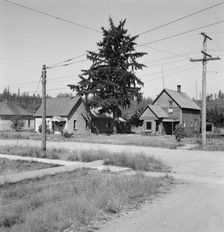 Type of residence, one block off main street, Tenino, Thurston County, Western Washington, 1939. Creator: Dorothea Lange