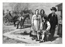 Types and costumes in Finland 1879. Artist: C Laplante