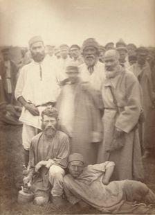 Types from a party of convicts on the road, near Tomsk, between 1885 and 1886. Creator: Unknown
