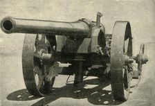 Types of Arms - 4.7 Naval Gun on Carriage Improvised by Capt. Percy Scott of H.M.S Terrible 1900. Creators: Unknown, E, Kennard