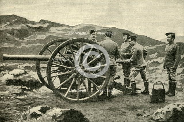'Types of Arms - 15-Pounder Field-Gun', 1900. Creator: Cribb.