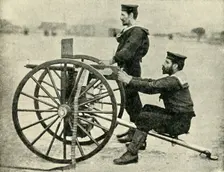 Types of Arms - The Maxim Gun 1900. Creator: Gregory & Co