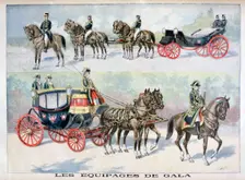 Types of gala coachs, 1896. Creator: F Meaulle