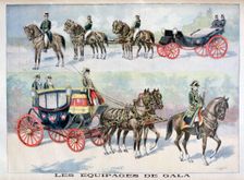 Types of gala coachs, 1896. Creator: F Meaulle