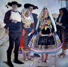 Types of Lagartera oil, 1912 by Joaquin Sorolla