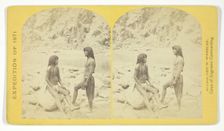 Types of Mojave Indians. This tribe inhabits the region of the lower Colorado, or western..., 1871. Creator: Tim O'Sullivan