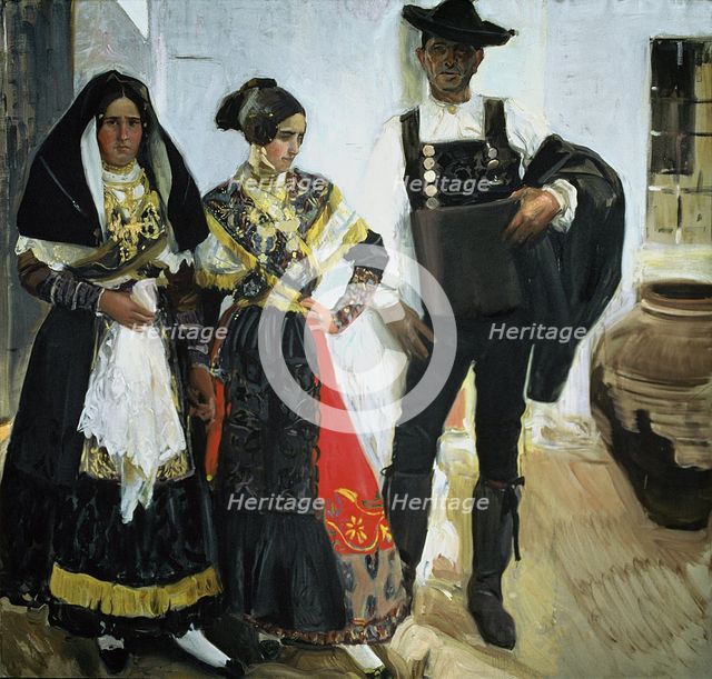  'Types of Salamanca', Oil, 1912 by Joaquin Sorolla.