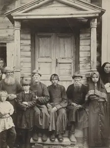 Types of Pomorian dissenters, of Karelia, about 1910. Creator: Maxim Dmitriev