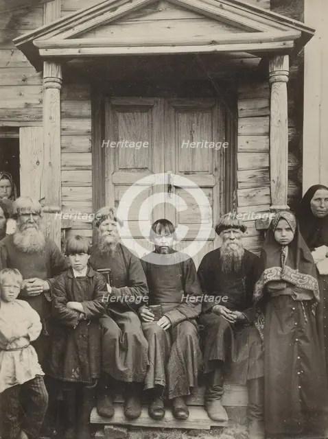 Types of Pomorian dissenters, of Karelia, about 1910. Creator: Maxim Dmitriev.
