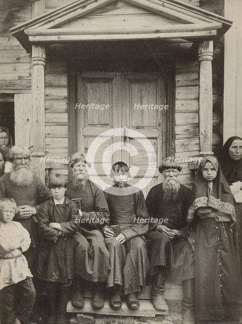 Types of Pomorian dissenters, of Karelia, about 1910. Creator: Maxim Dmitriev.