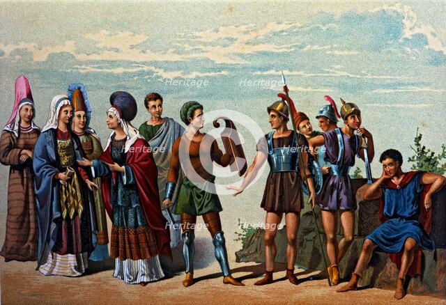 Types of primitive time: 1-5 Ibero - Egyptian, copied from Antiquities from the Cerro de los Sant…