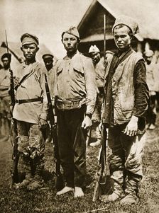 Types of revolutionary soldiers in the Russian army, c1917-c1918