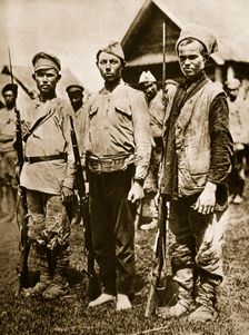 Types of revolutionary soldiers in the Russian army, c1917-c1918. Creator: Unknown