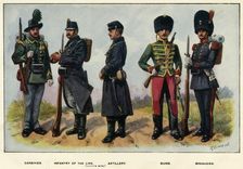 Types of the Belgian Army 1919. Creator: Richard Simkin