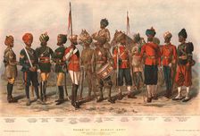 'Types of the Bombay Army 1888. Creator: AC Lovett