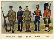 Types of the British Army 1919. Creator: Richard Simkin