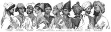Types of the Circassian Races 1854. Creator: Unknown