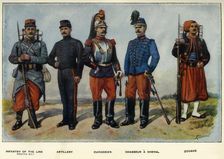 Types of the French Army 1919. Creator: Richard Simkin