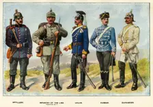 Types of the German Army 1919. Creator: Richard Simkin