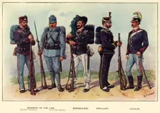 Types of the Italian Army 1919. Creator: Richard Simkin