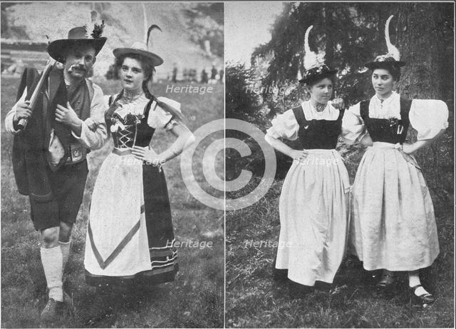 'Types of the Tyrolean Native Costume', c1913. Artist: Charles JS Makin.