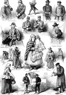 Types of Viennese life, 1873. Creator: Unknown
