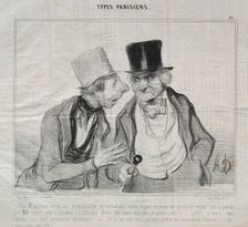 Types Parisiens, plate 26: Yes, Sir, your respectable air encourages me..., 29 May 1840. Creator: Honoré Daumier (French, 1808-1879); Aubert
