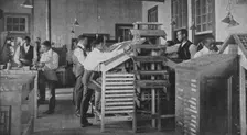 Typesetting printing office, 1904. Creator: Frances Benjamin Johnston