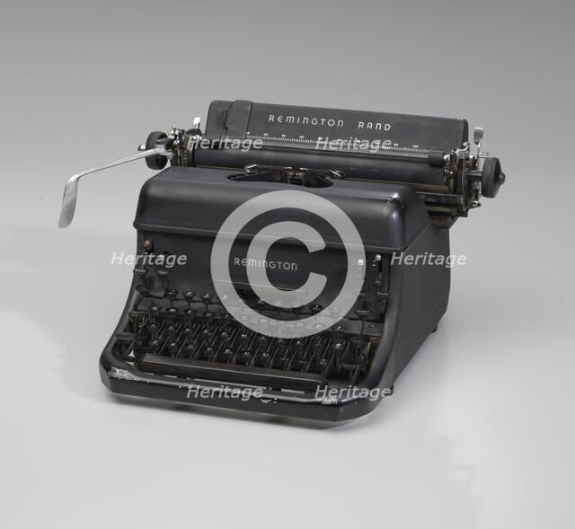 Typewriter used by B.C. Franklin, Mar 1947. Creator: Remington Rand.