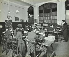 Typewriting class, Hammersmith Commercial Institute, London, 1913