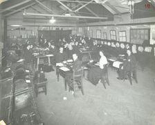 Typewriting examination class, Queen's Road Evening Institute, London, 1908