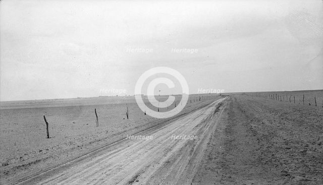 Typical view of the rolling character of the area, New Mexico, 1935. Creator: Dorothea Lange.