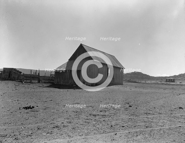 Typical barn on the edge of town, Escalante, Utah, 1936. Creator: Dorothea Lange.