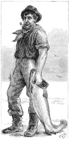 Typical Cape Cod fisherman, 1875