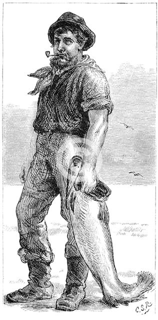 Typical Cape Cod fisherman, 1875. Artist: Unknown