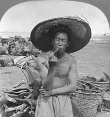 Typical Chinaman, Bhamo, Burma, 1908. Artist: Stereo Travel Co