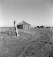 Typical farm in the Mills area, New Mexico, 1935. Creator: Dorothea Lange