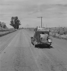 Typical of thousands of migrating agricultural laborers, California, 1937. Creator: Dorothea Lange