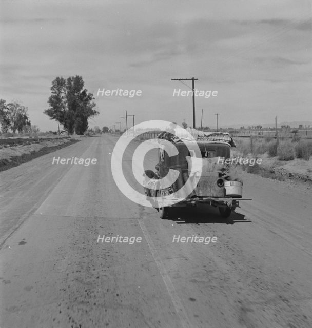 Typical of thousands of migrating agricultural laborers, California, 1937. Creator: Dorothea Lange.