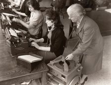 Typist training, 1961
