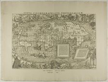 Typus Cosmographicus Universalis, Sim. Grynaeus, Novus Orbis, Basileae 1532, reprinted 1889. Creator: Unknown