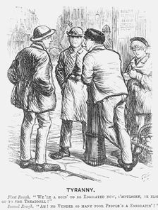 Tyranny 1870. Creator: Charles Samuel Keene
