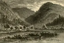 Tyrone Gap, View from the Bridge 1874. Creator: Adolf Closs
