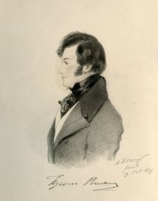 Tyrone Power 1839. Creator: Richard James Lane