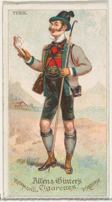Tyrol, from World's Dudes series (N31) for Allen & Ginter Cigarettes, 1888. Creator: Allen & Ginter