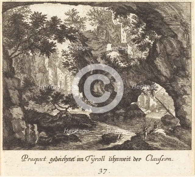 Tyrolean Landscape, 1681. Creator: Melchior Küsel.