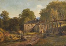 Tyrolean Landscape. Study, c.1836. Creator: Louis Gurlitt